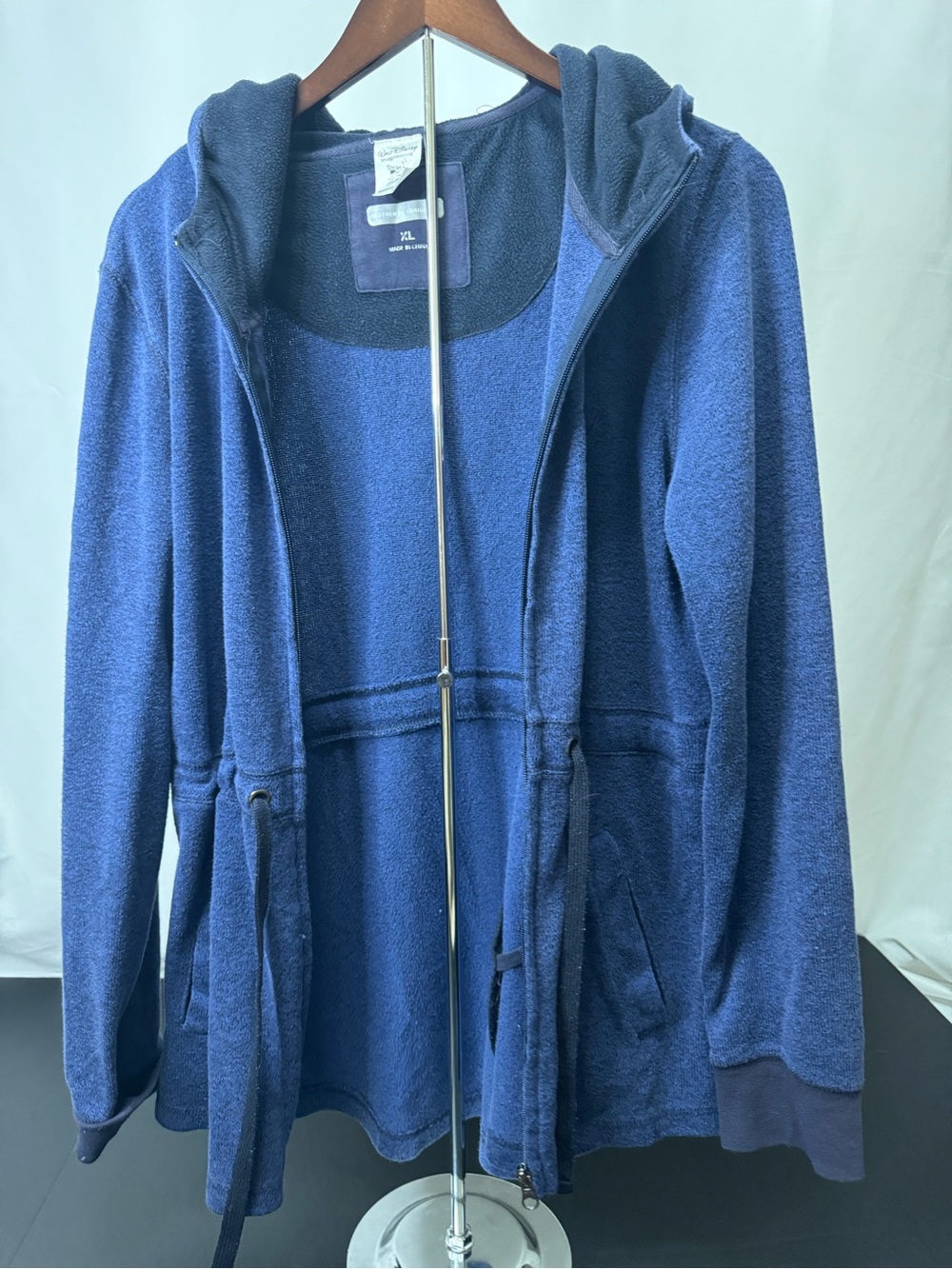 Disney imaginering - Women's Navy Hooded Zip Utility Jacket size XL